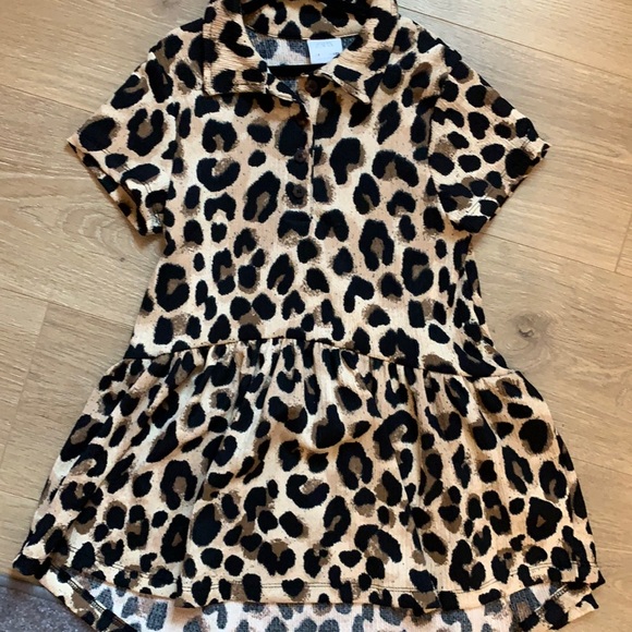 Zara girls leopard dress textured - Picture 1 of 3